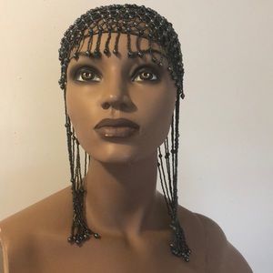 Beaded head cap